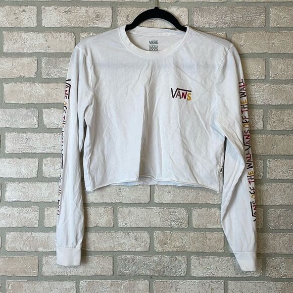 Vans Long Sleeve Cropped shirt size XS - Picture 1 of 5